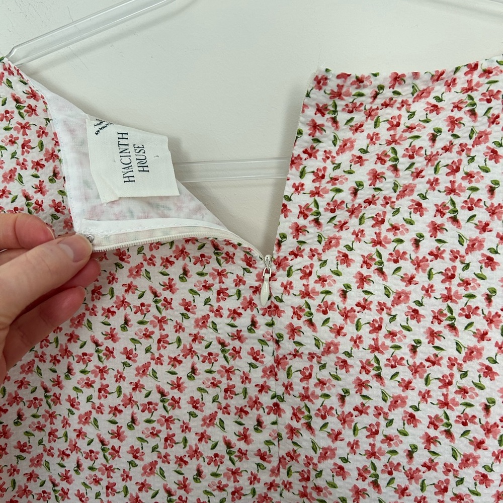 Tuckernuck NWT Hyacinth House Clemons Long Sleeve Blouse Pink Floral Size XL - Picture 7 of 7